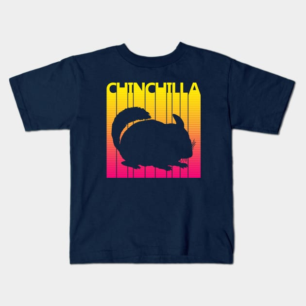 Vintage Retro Chinchilla Gift Kids T-Shirt by GWENT